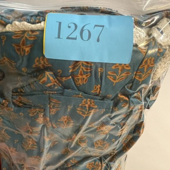 Luna Moon Maxi Skirt Set 2 Piece Teal Peasant Crocheted Ruffled Boho Sz S NEW - Picture 13 of 13